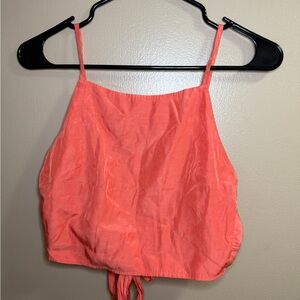 Foreign Exchange Orange Tie back Crop Camisole